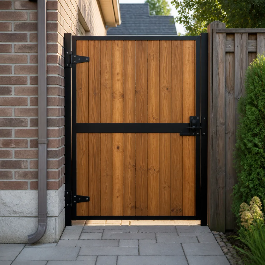 Wood & steel frame